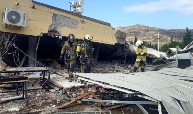 İzmir Bayraklı’da patlama! İzmir İtfaiyesi göçük altından kurtardı!