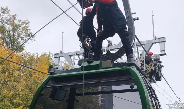 Kartepe Teleferik’te gerçeği aratmayan tatbikat