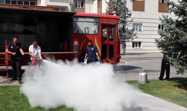 Kayseri Talas personeline yangın eğitimi