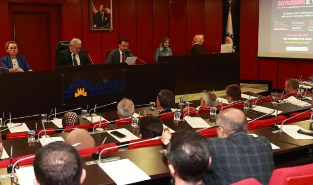 Kocaeli Gebze meclisinden Gazze’ye oy birliğiyle yardım kararı