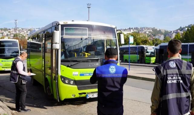 Kocaeli’de toplu taşımada 120 araca sıkı denetim