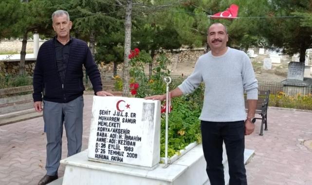 Konya Akşehir’de şehit mezarlıkları onarılıyor