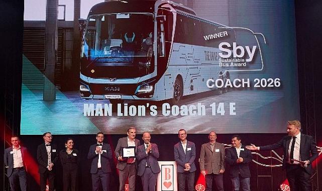 MAN Lion’s Coach E, “2026 Yılının Sürdürülebilir Otobüsü” seçildi