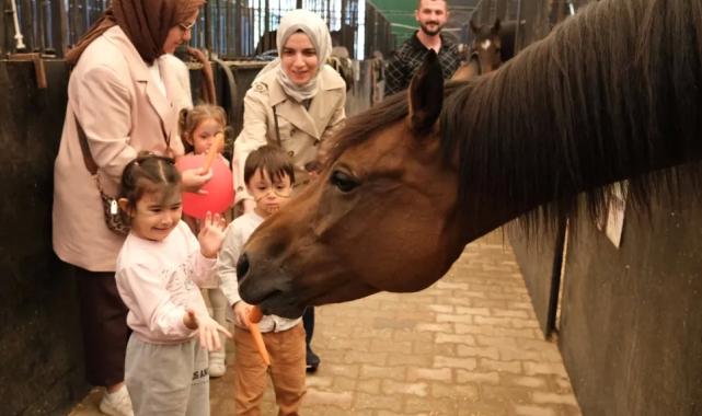 Minikler, Kocaeli’de atlarla buluştu