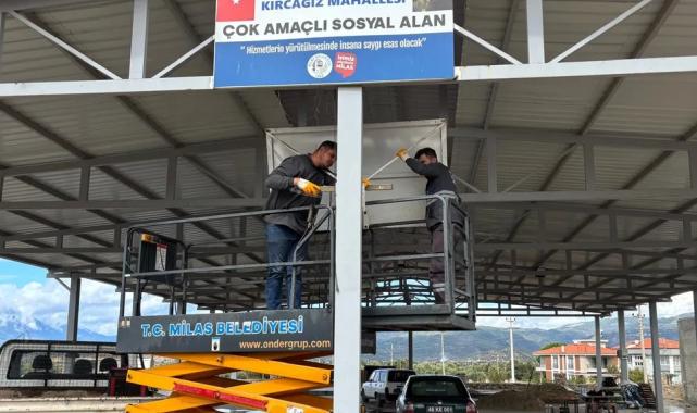 Muğla Milas’ta potaların kurulumu başladı