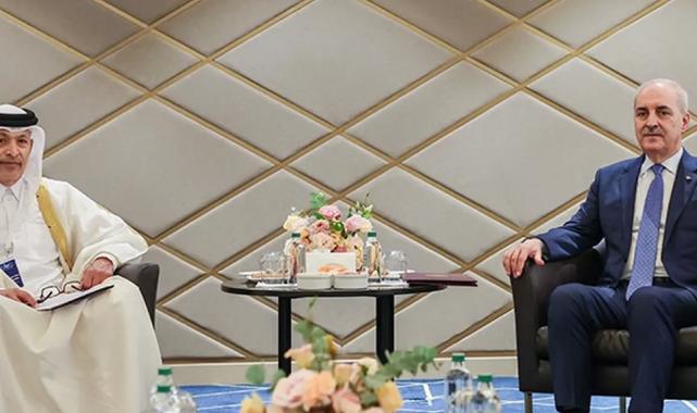 Numan Kurtulmuş, Katarlı mevkidaşı ile İstanbul’da görüştü