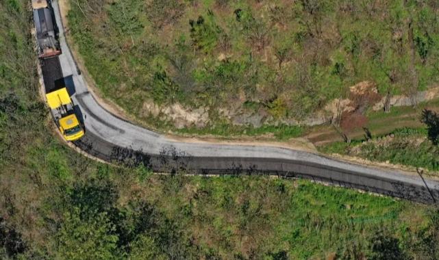 Ordu Çamaş’ta 4 mahalleye hitap eden güzergah asfaltlandı