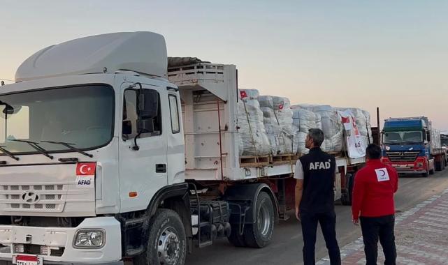 Türkiye’nin Gazze’ye insani seferberliği sürüyor… 101 bin 725 ton yardım ulaştırıldı