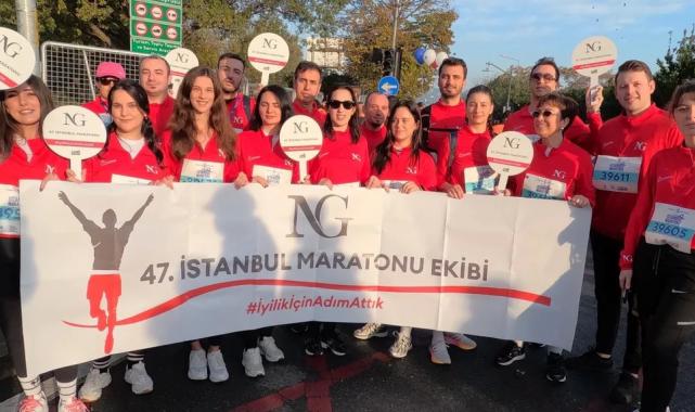 47. İstanbul Maratonu’nda  NG Grup adımları iyiliğe attı!