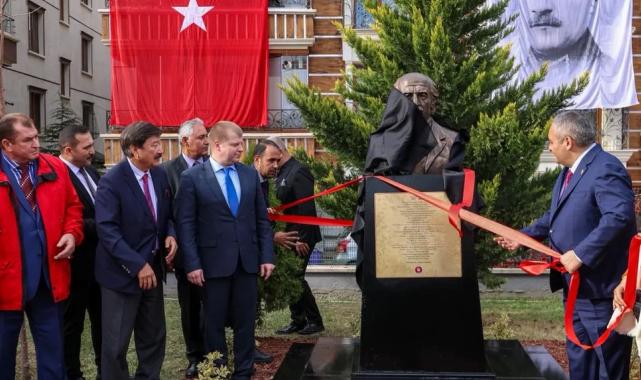 Ankara Keçiören’de Kaysın Kuliyev’in yeni büstü törenle açıldı