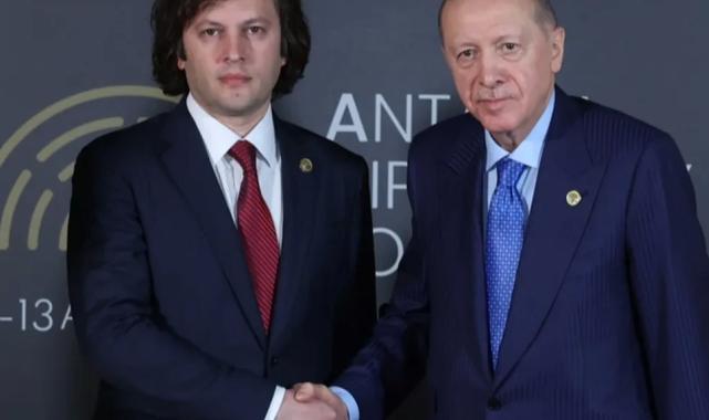 Cumhurbaşkanı Erdoğan, Gürcistan Başbakanı Kobakhidze ile görüştü