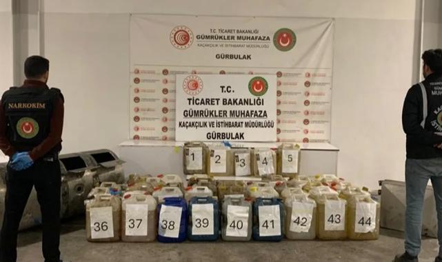 Gürbulak’ta 2,6 milyar TL’lik uyuşturucu operasyonu