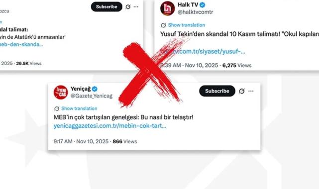 İletişim’den 10 Kasım iddialarına açıklama… MEB, Atatürk’ü anmayı yasaklamadı!