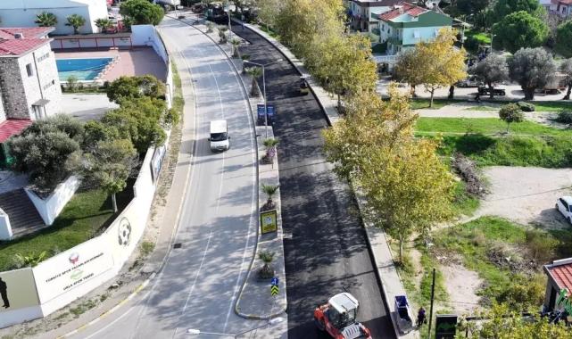 İzmir’de Urla’ya iki caddeye yeni çehre 