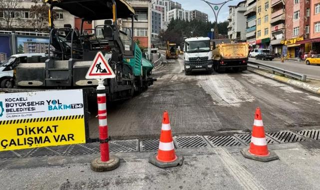 Kocaeli Santral Rampası’nda yol çalışmaları tamamlanıyor