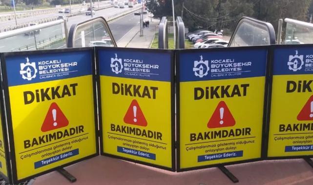 Kocaeli’de yürüyen merdivenlere Kasım bakımı