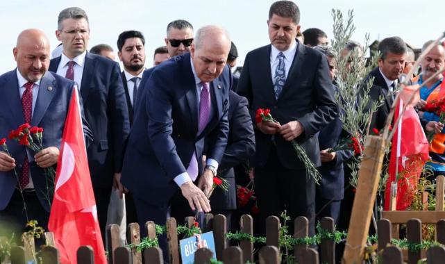 Kurtulmuş, Adıyaman’da deprem şehitlerini andı