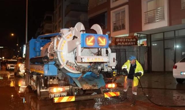 Mersin’de kuvvetli yağış sonrası hızlı müdahale