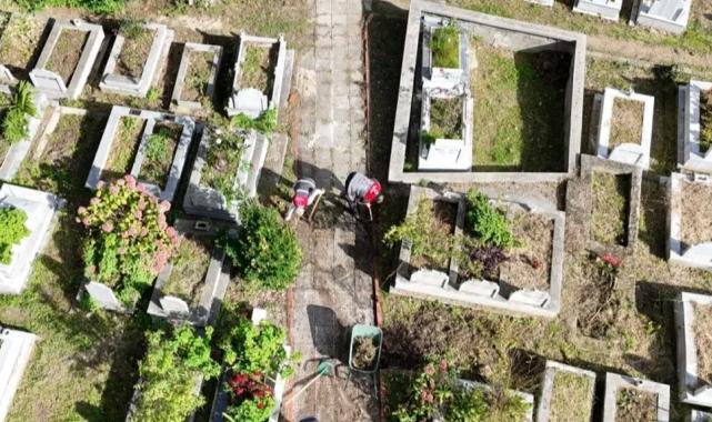 Ordu’da mezarlıkların bakımını unutulmuyor