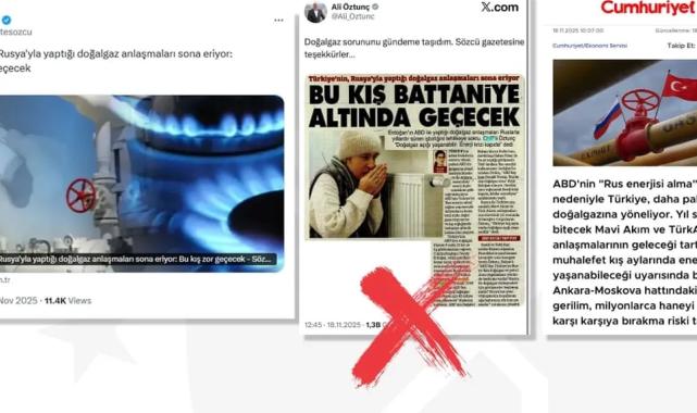 ‘Rus gazı kesiliyor, enerji krizi kapıda’ iddialarına yalanlama