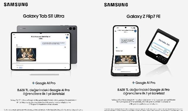 Samsung’dan öğrencilere özel indirim ve Google AI Pro hediyesi