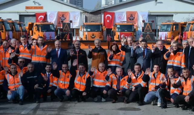 Yolların kahramanları kışa hazır… Karayolları makime parkı yenilendi