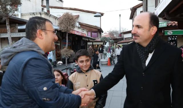 Başkan Altay, Konya’ya gelen misafirler ve esnafla buluştu