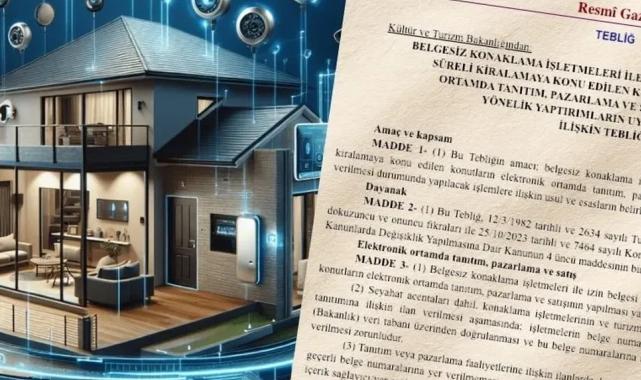 Belgesiz konaklama ve kısa süreli kiralamaya dijital denetim… Tebliği yayımlandı