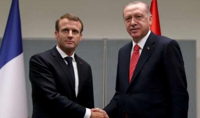Cumhurbaşkanı Erdoğan Macron ile görüştü