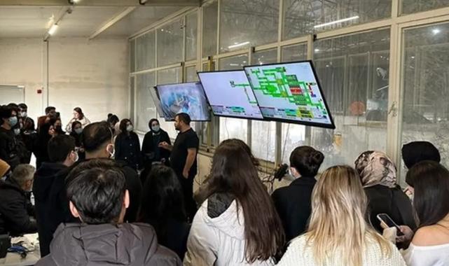 Denizli’de üniversiteliler katı atık tesisini yerinde gözlemledi