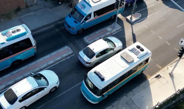 İzmir’de kural tanımayan sürücülere havadan tespit