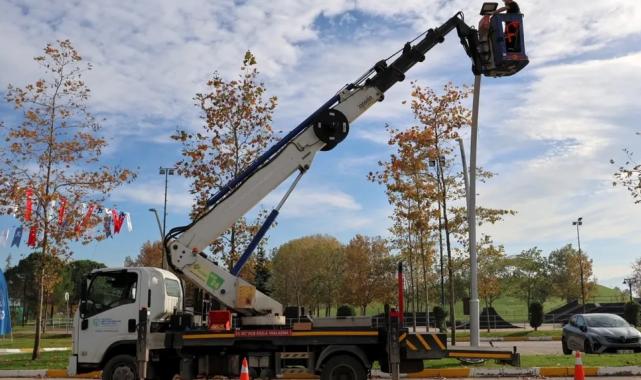 İzmit Sekapark’ta akıllı aydınlatma sistemi devrede