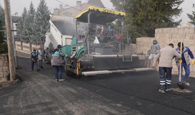 Kayseri Melikgazi’de konforlu ulaşım için yol çalışması