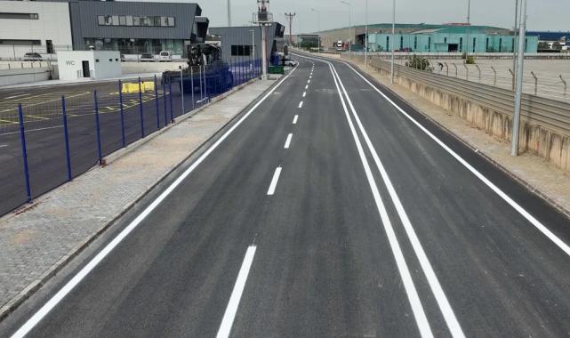 Kocaeli Railport’ta asfalt ve yol çizgileri tamamlandı