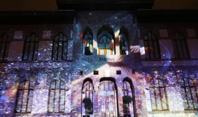 Konya’da tarihi binada video mapping gösterisi