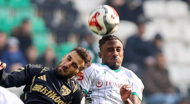 Tümosan Konyaspor 1-1 Zecorner Kayserispor (Maç Sonucu)