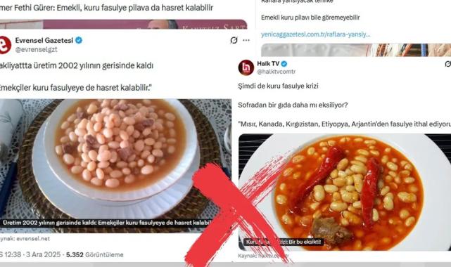 “Kuru fasulye krizi” iddialarına yalanlama