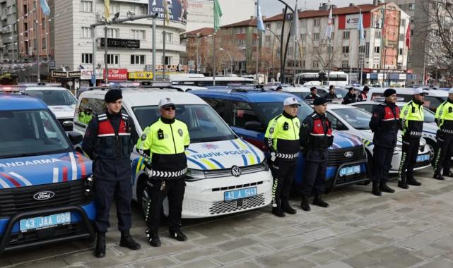 Kütahya’da Emniyet ve Jandarma filosuna 78 yeni araç