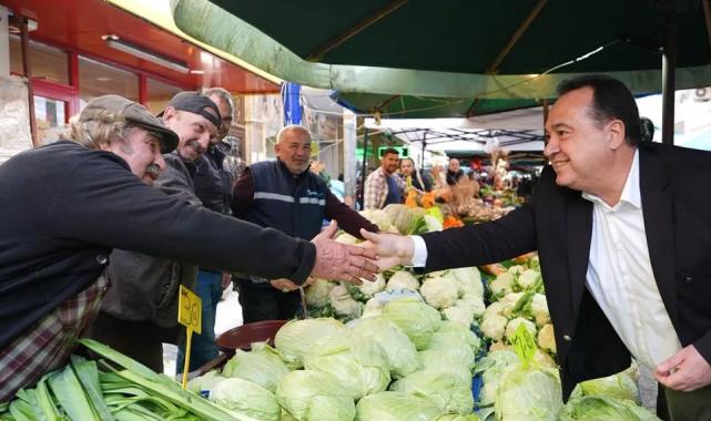 Manisa Büyükşehir’den Karaköy Pazarı ziyareti