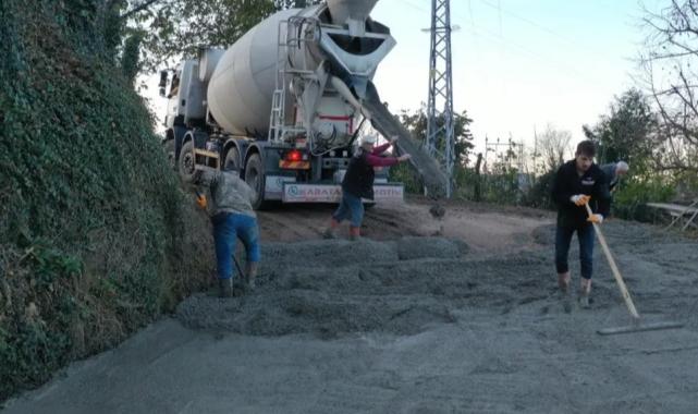 Ordu Çamaş’ta yeni yol çalışmasıyla ulaşım rahatlayacak