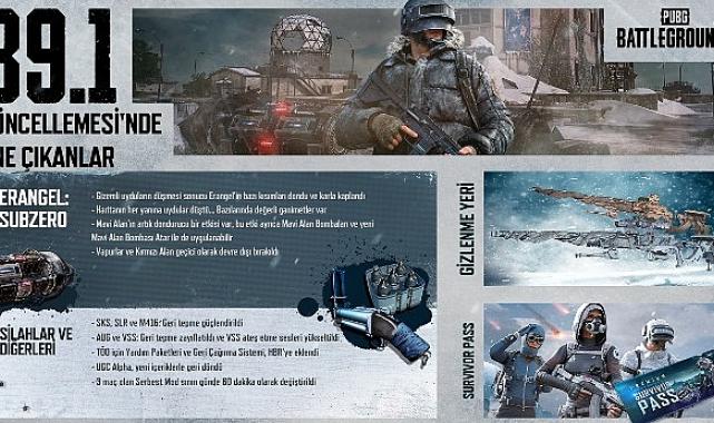 PUBG: BATTLEGROUNDS, Sizi “Erangel: Subzero”nun Buz Tutmuş Savaş Alanlarına Çağırıyor