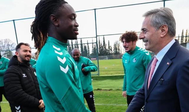 Rüstemler Tesisleri’nde Sakaryaspor’a moral desteği