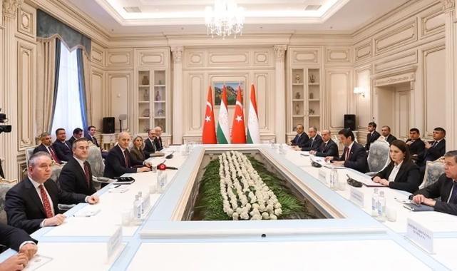 TBMM Başkanı Kurtulmuş, Tacikistanlı mevkidaşı ile buluştu