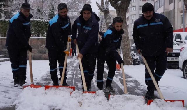 Yakutiye’de kar alarmı