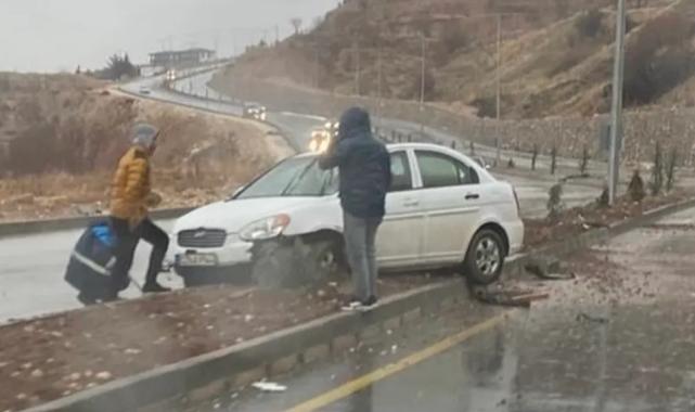 Adıyaman’da yağış kazaya neden oldu