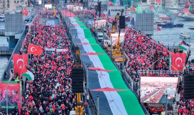 İstanbul Filistin için tek yürek oldu