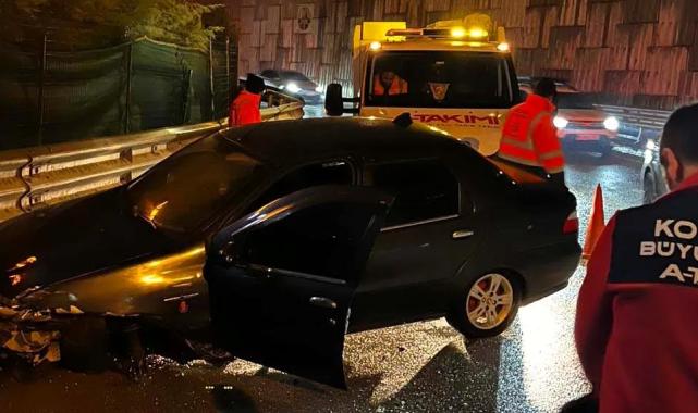 Kocaeli  A Takımı’ndan kazaya anında müdahale