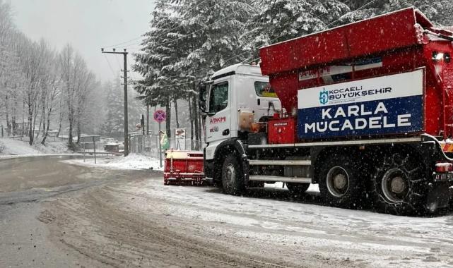 Kocaeli Büyükşehir’den kar teyakkuzu