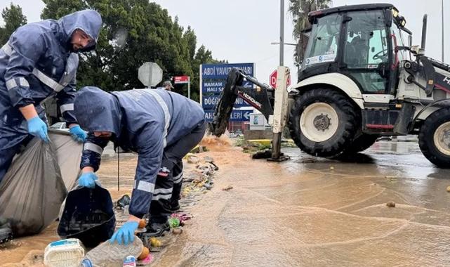 Antalya Büyükşehir ekipleri şiddetli yağışa karşı teyakkuz halinde
