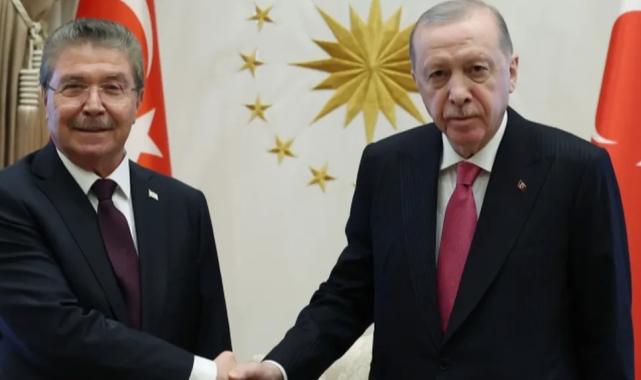 Cumhurbaşkanı Erdoğan, KKTC Başbakanı Üstel’i kabul etti